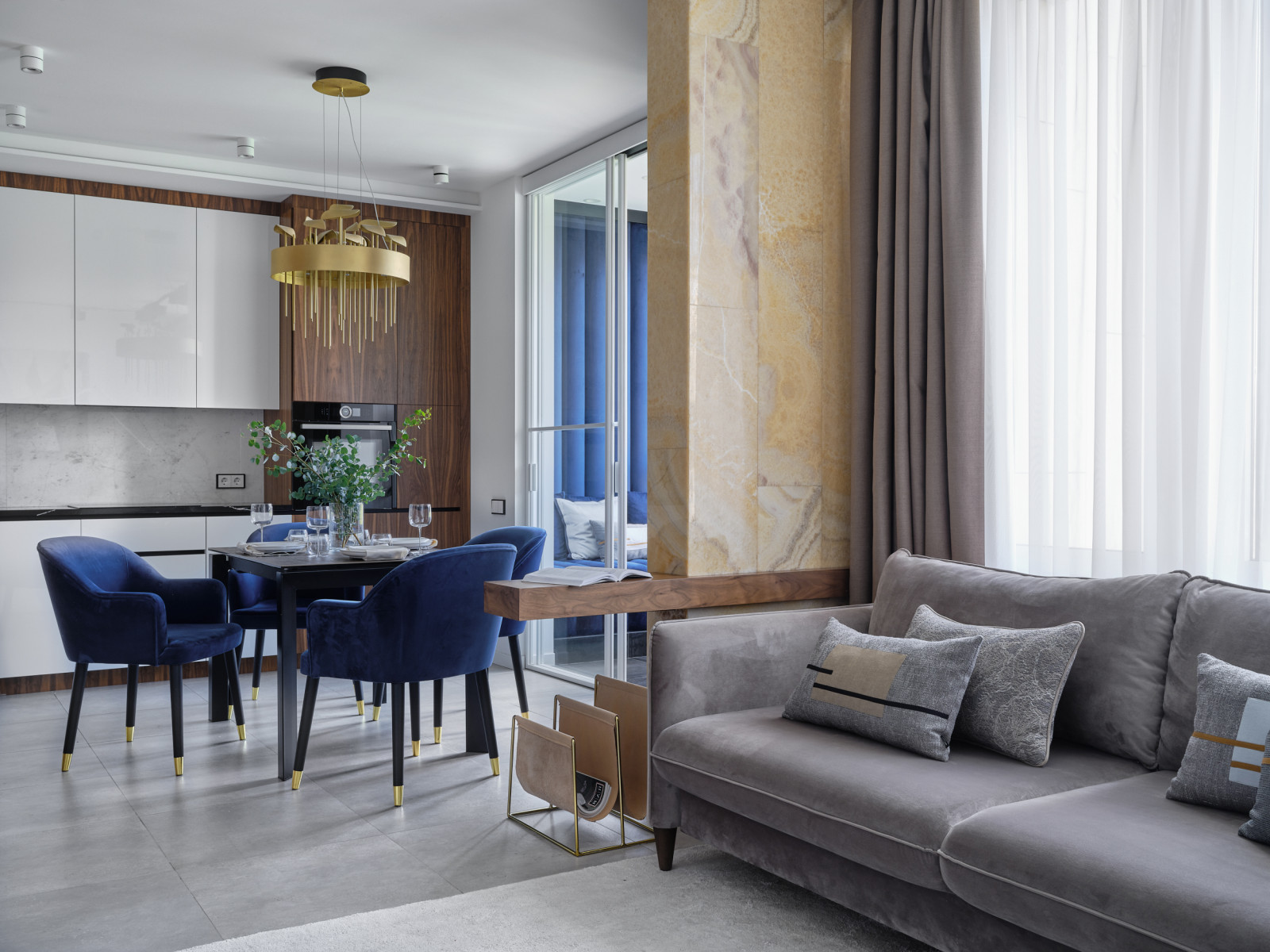 Гостиная в ЖК Наследие