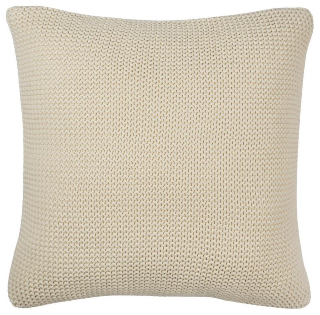 Safavieh Snug Knit Pillow Natural 20" X 20"