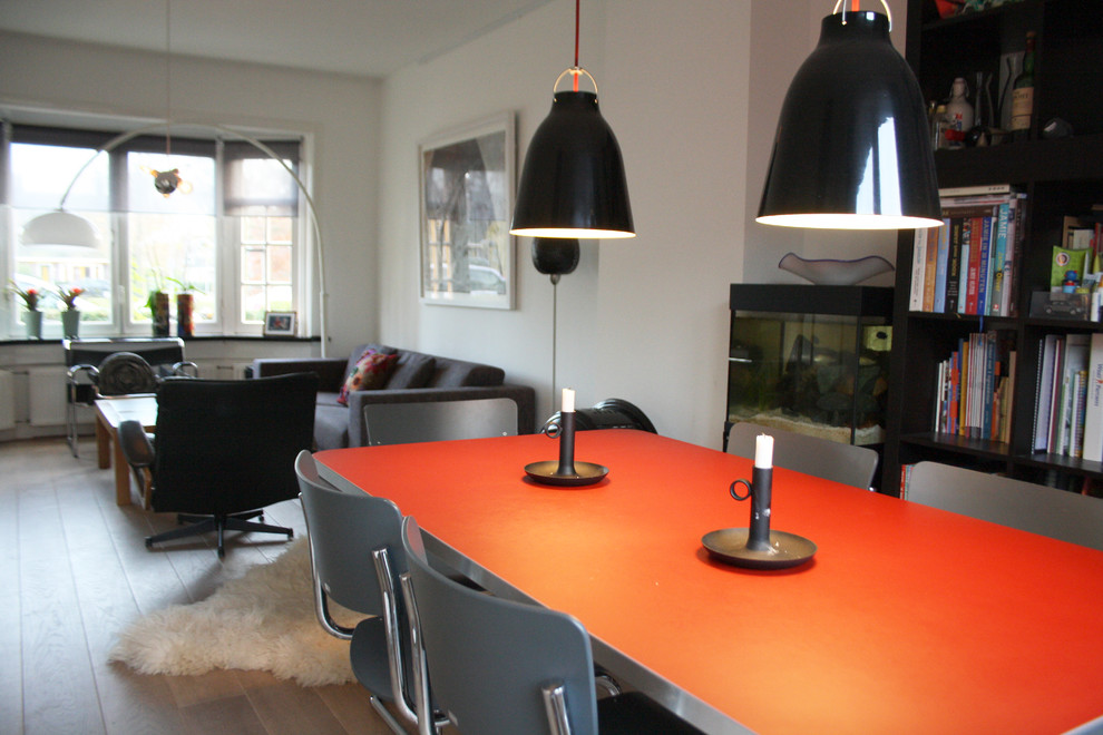This is an example of a contemporary living room in Amsterdam.