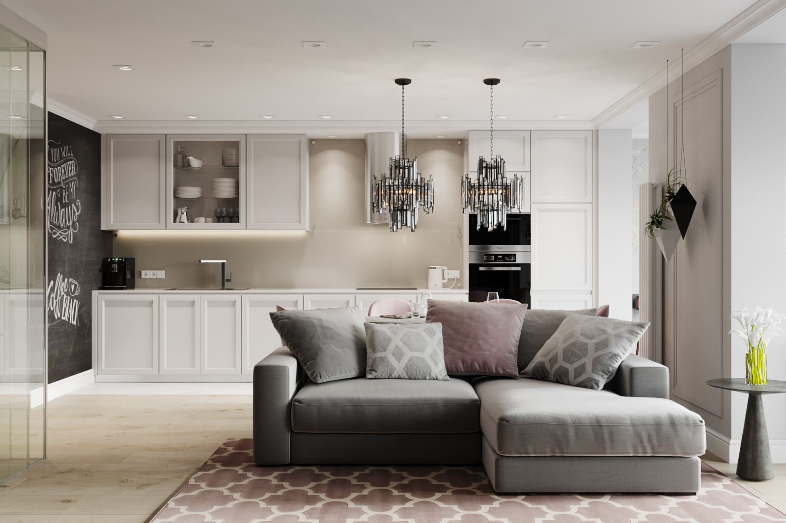 мияо - гостиные и кухни-гостиные