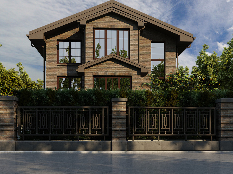 Организация рельефа и реконструкция фасада дома.