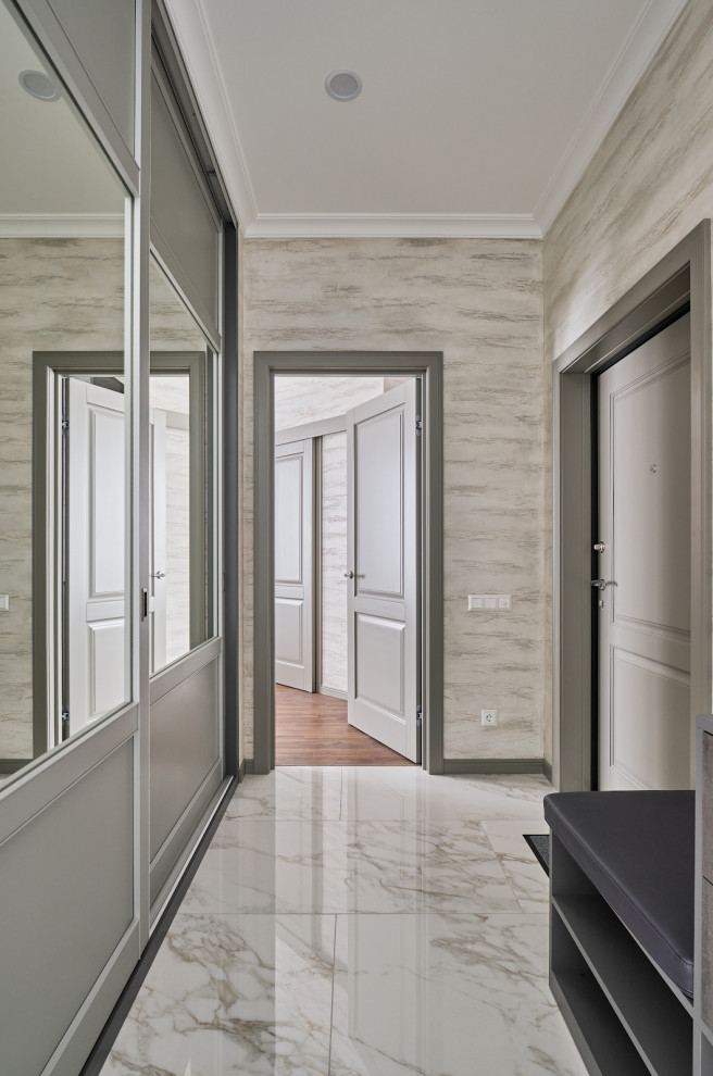 Серые Кантри в современном интерьере