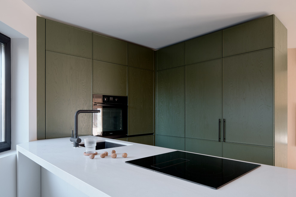 Кухня-гостиная. Разворот на 45 градусов