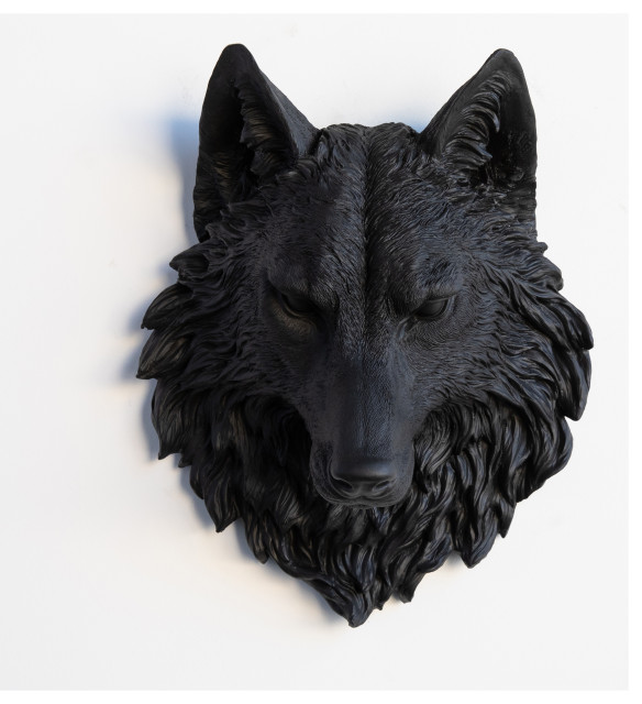 Wolf Head Wall Mount - Rustic - Wall Sculptures - by Near and Deer | Houzz