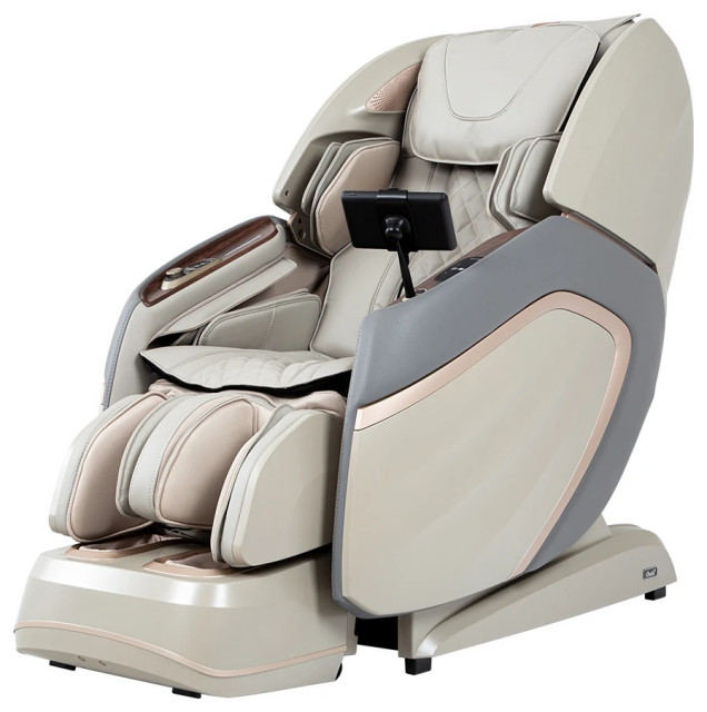 Osaki OSPro 4D Emperor SLTrack Massage Chair with Zero Gravity, Beige