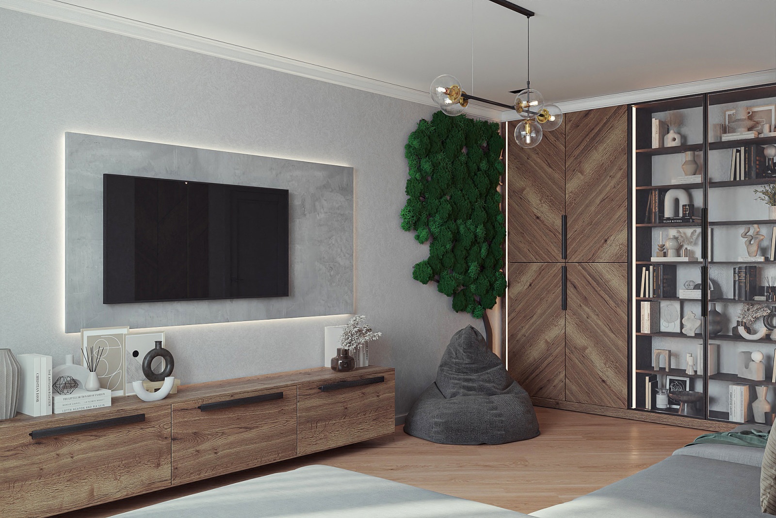 Квартира для одинокого мужчины в стиле лофт