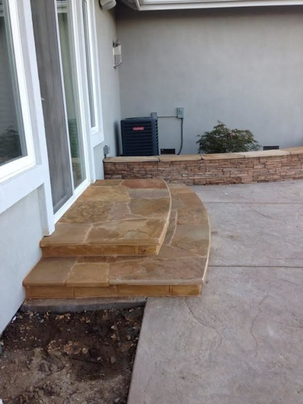Stamped Concrete Steps