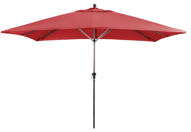 11 Fiberglass Market Umbrella Easylift No Crank No Tilt Bronze Contemporary Outdoor Umbrellas By Western Sierra Trading Company