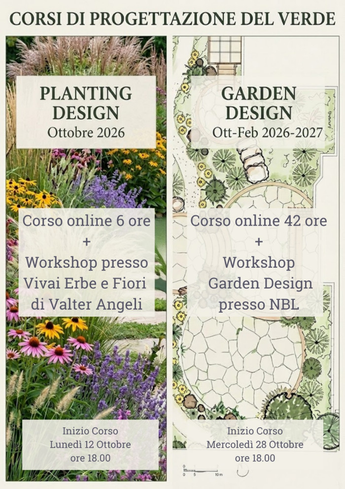 Corso di formazione in Planting e Garden Design ottobre 2026