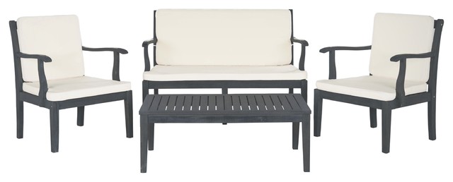 Safavieh Fresno 4-Piece Outdoor Living Set - Transitional ... Safavieh Fresno 4-Piece Outdoor Living Set - Transitional ... on Safavieh Outdoor Living Montez 4 Piece Set id=94333