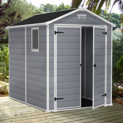 Keter Manor 6 x 8 ft. Storage Shed - Modern - Sheds - by Hayneedle