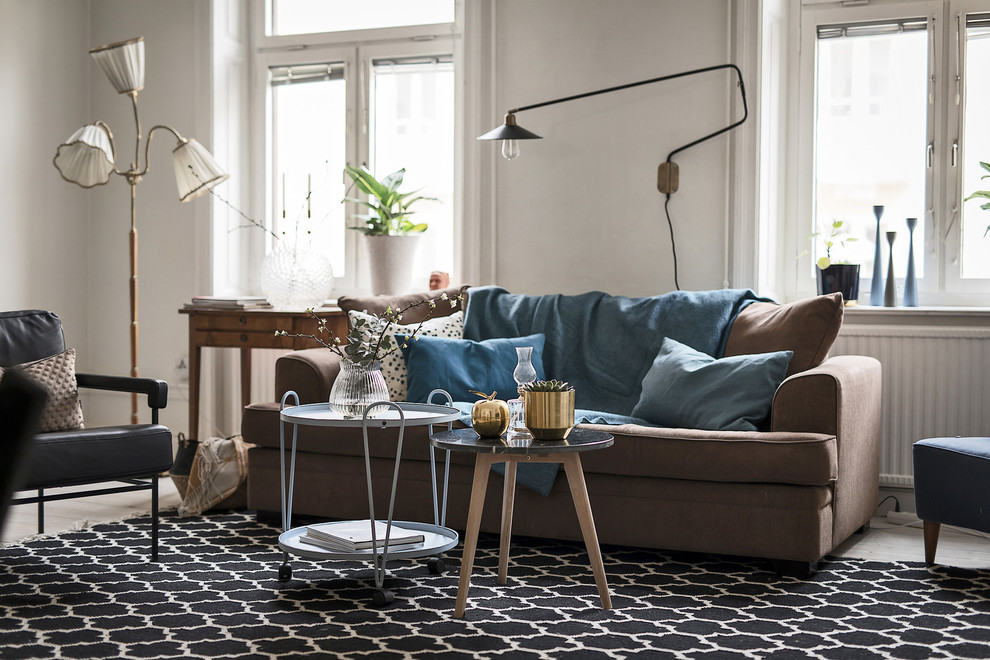Foto på ett skandinaviskt vardagsrum