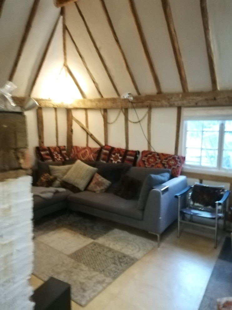 Cottage Lounge decluttering and organizing