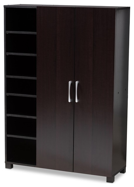 Baxton Studio Marine 2 Door Wood Entryway Shoe Storage Cabinet