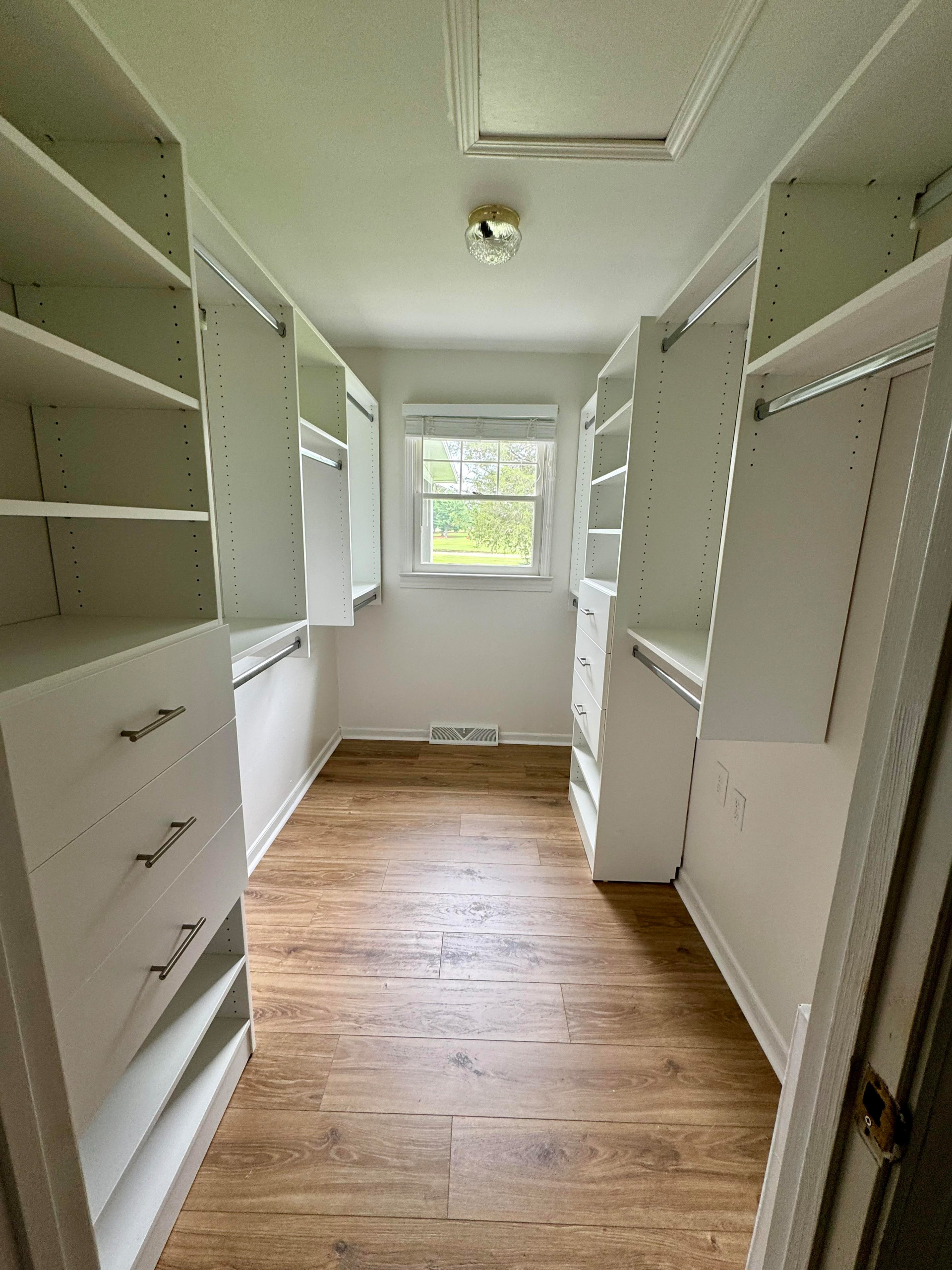 Primary Closet and Small Walk-in