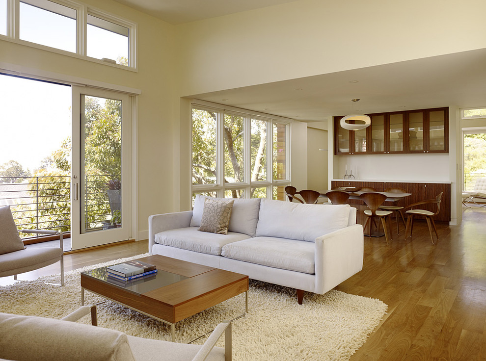 Modern open concept living room in San Francisco.