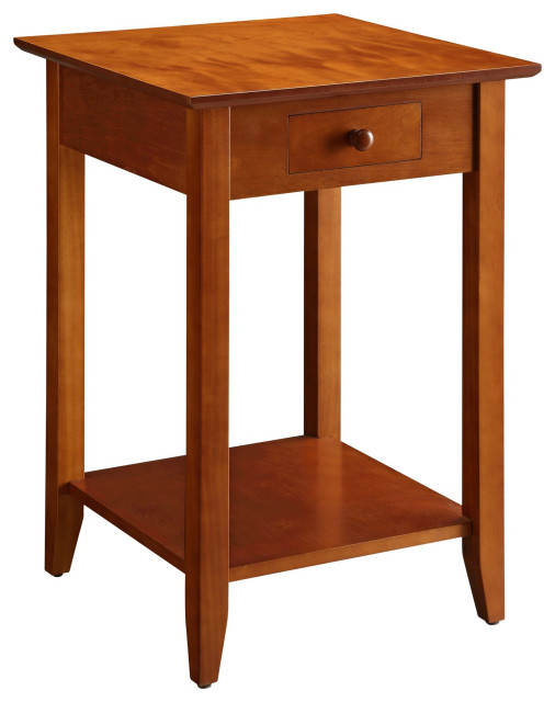 American Heritage 1 Drawer End Table With Shelf