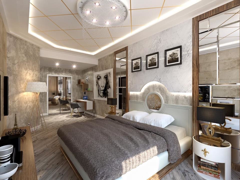 Модерин спальня