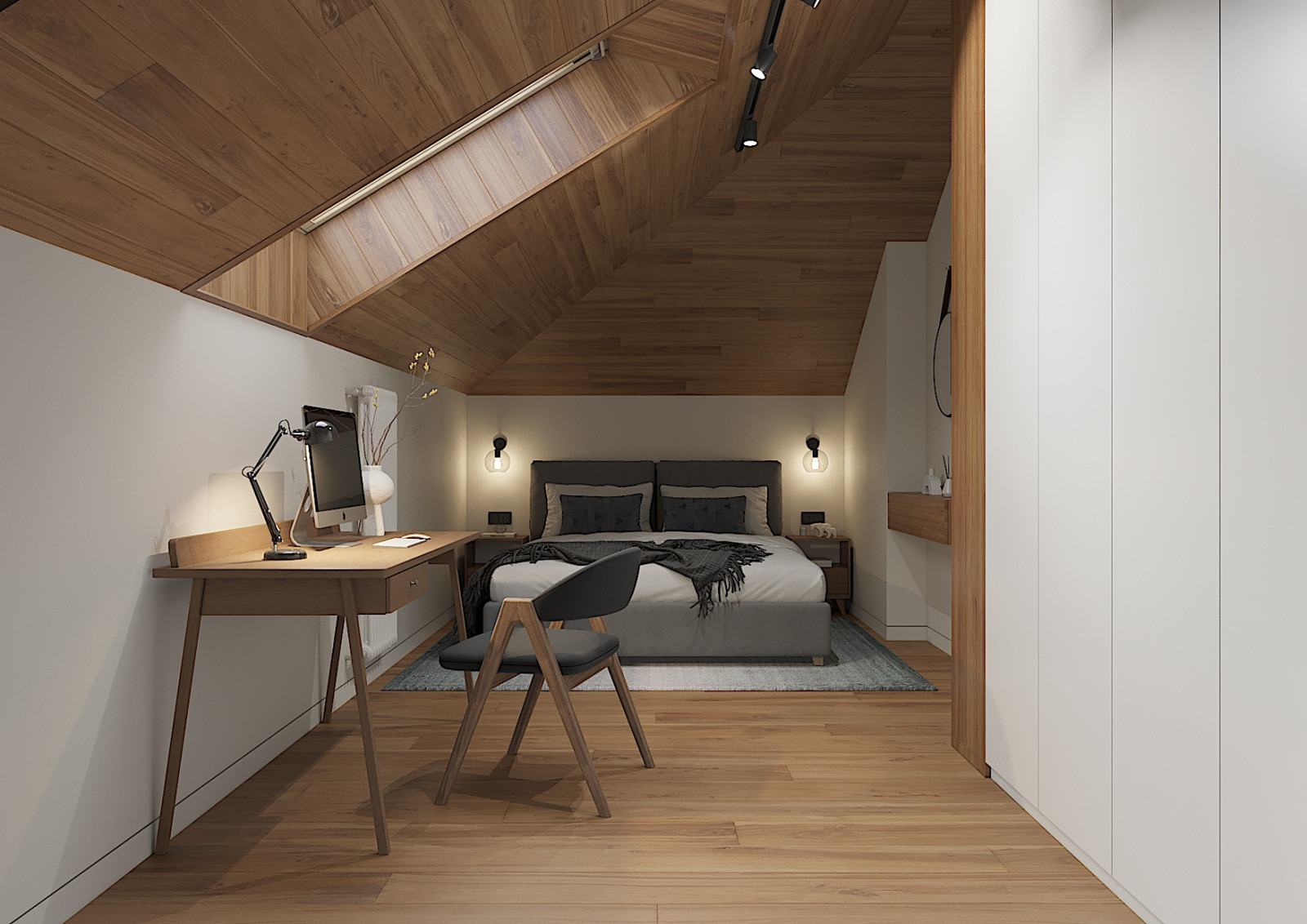 Дом с мансардой в современном стиле