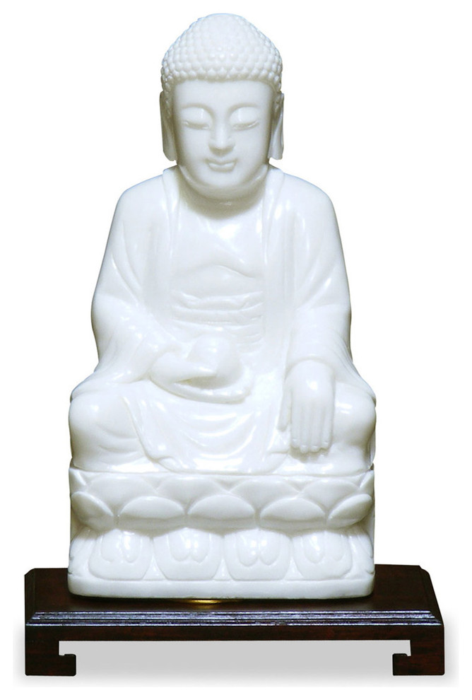 Hand Crafted Marble Amitabah Buddha