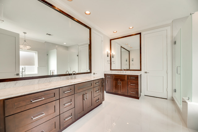 Kid's Loft and open Kitchen transitional-bathroom