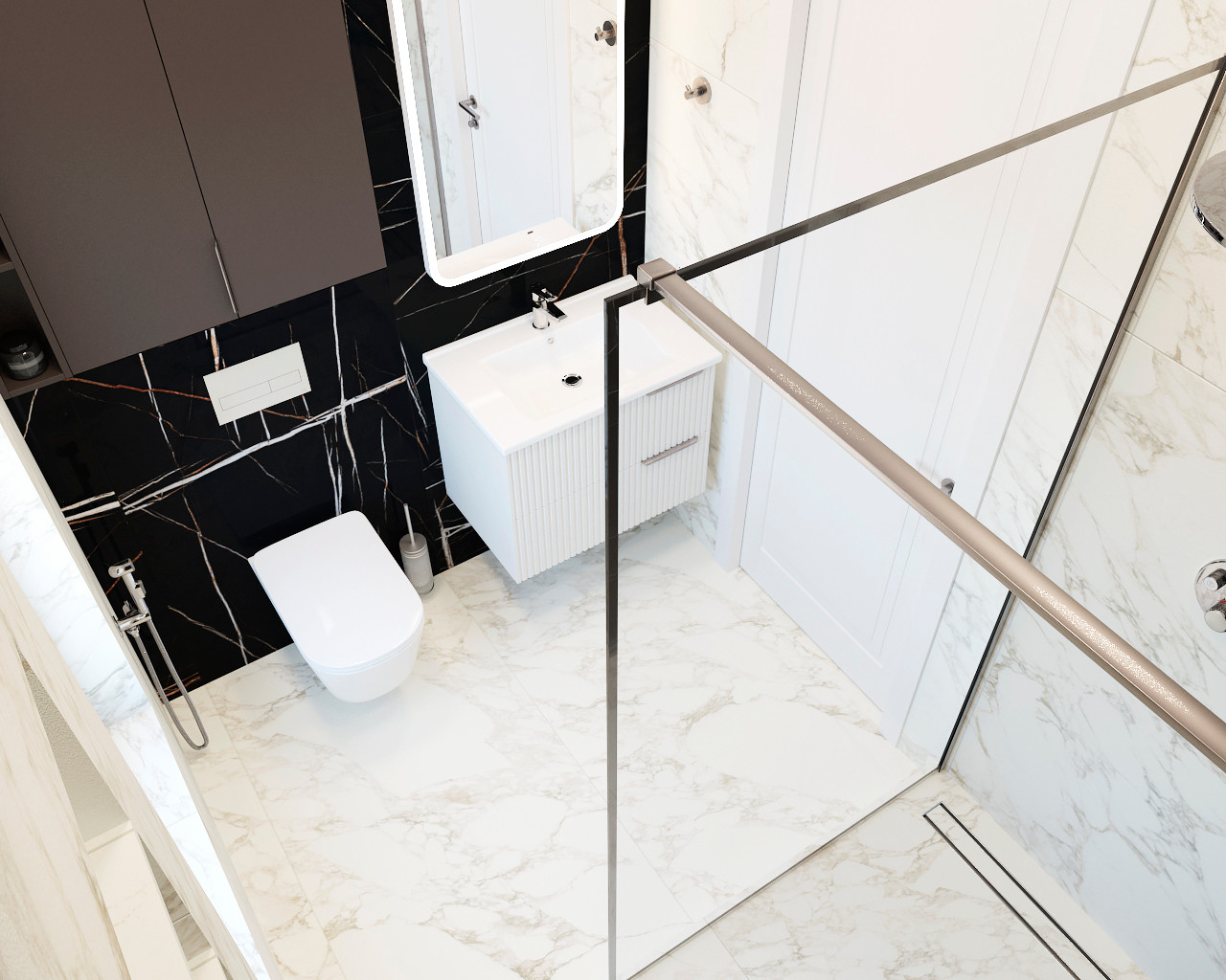 Проект ванной комнаты 10 м.кв