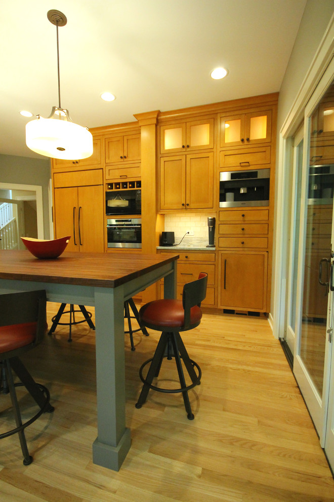 This is an example of an eclectic kitchen in Grand Rapids.
