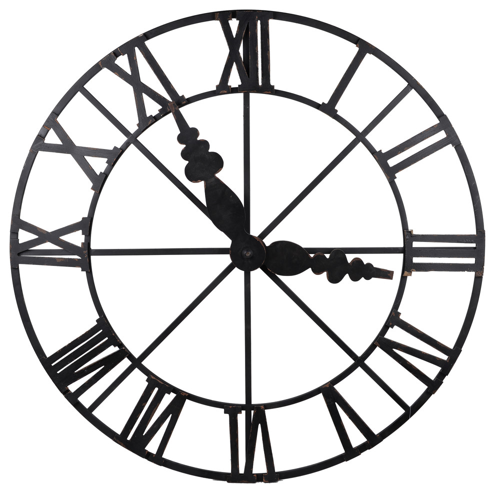 Vintage Looking Clock, 46x2.5"