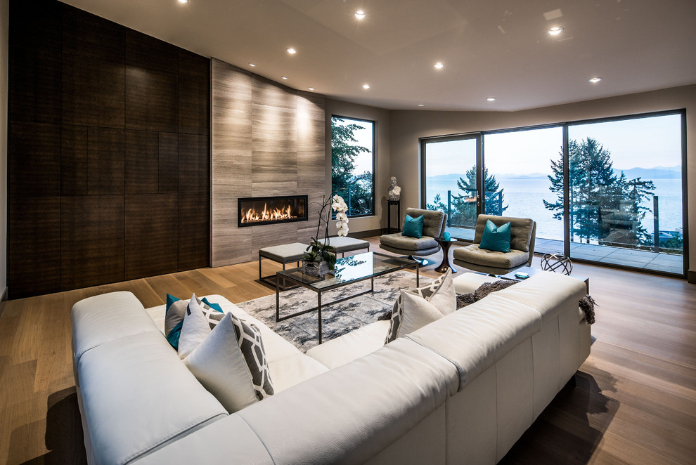 Example of a trendy home design design in Vancouver