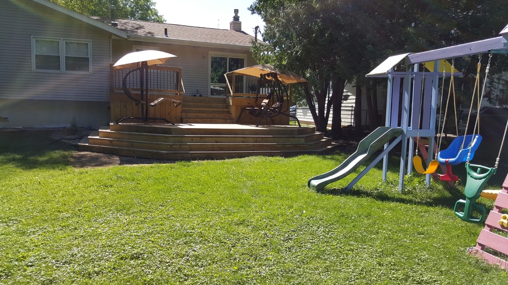 Deck - craftsman deck idea in Cedar Rapids