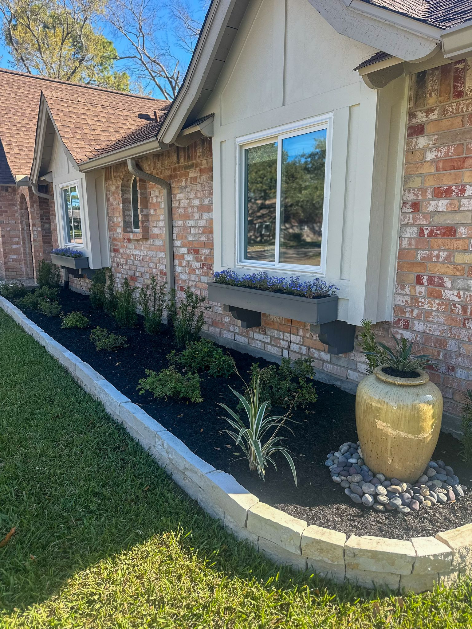 Front yard makeover at Durban Dr!