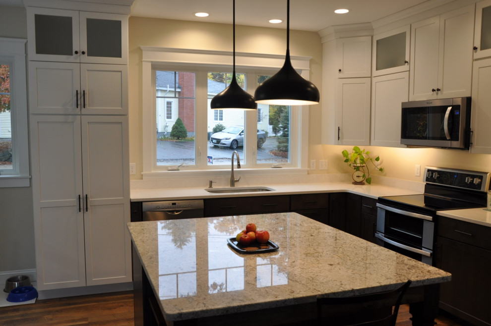 Transitional kitchen photo in Boston
