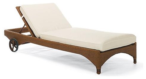 Pacifica Chaise Lounge with Cushions - Frontgate