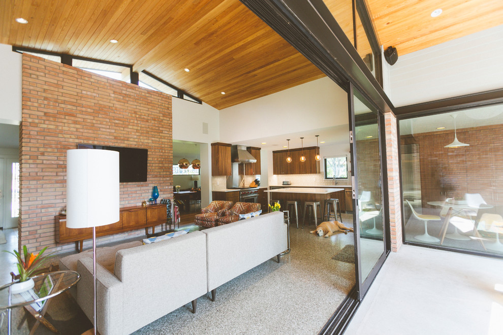 Houzz Mid Century Modern Living Room Pictures 75 Beautiful Mid