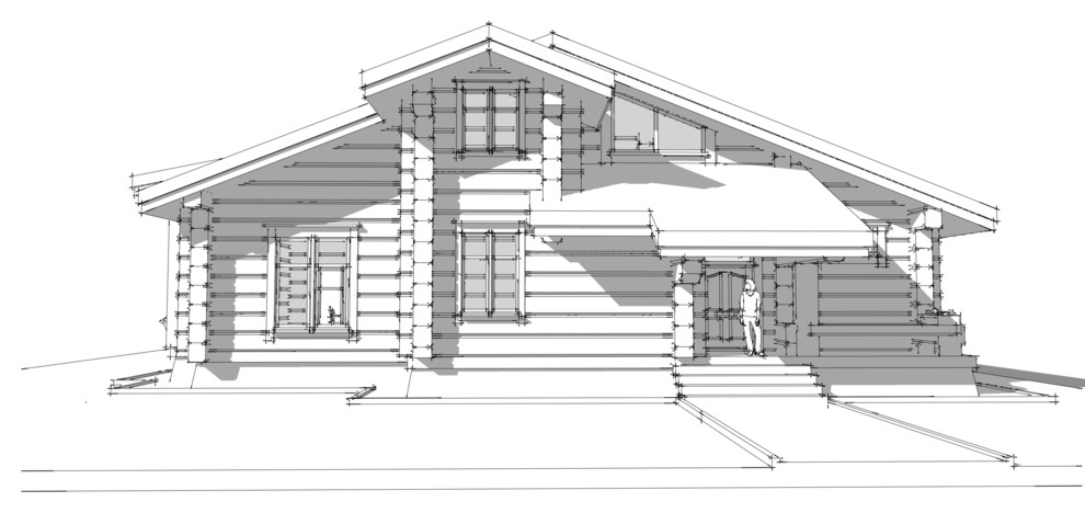 Дом из лафета