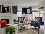 Transitional Living Room by Mare Design