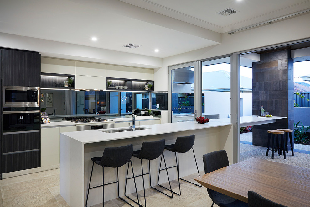 Inspiration for a contemporary kitchen in Perth.