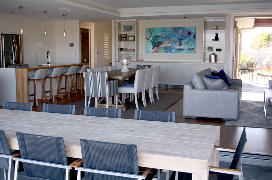 This is an example of a contemporary dining room in Gold Coast - Tweed.