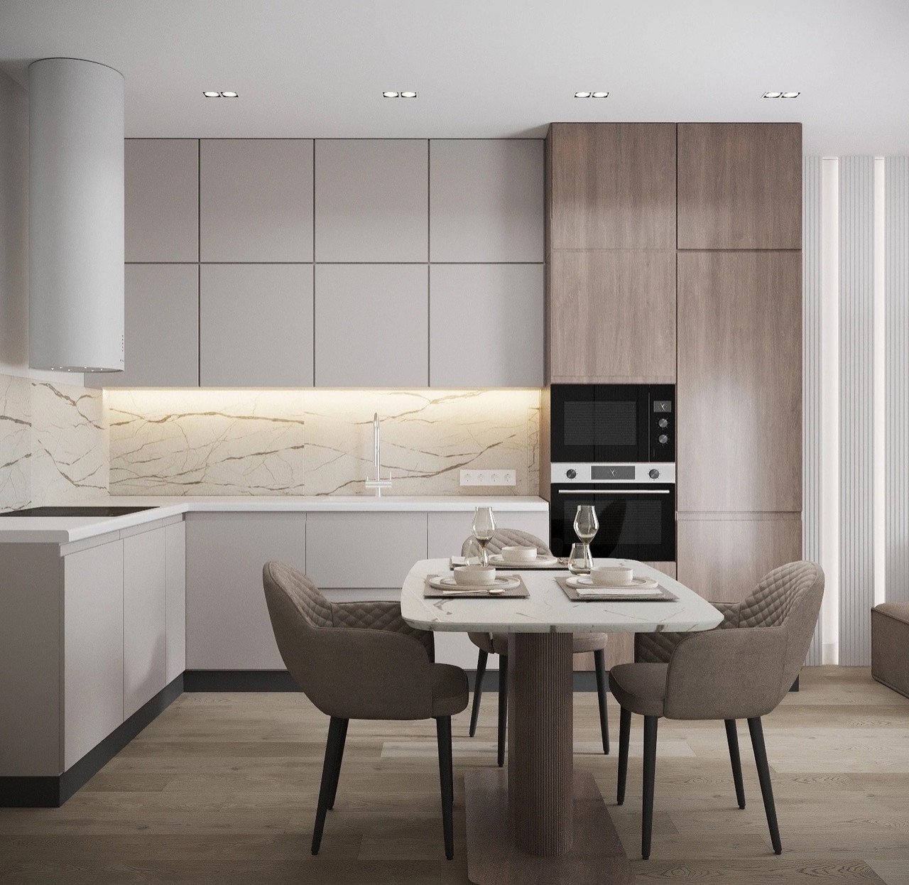 Стильная квартира для молодой семьи в ЖК "Зиларт"