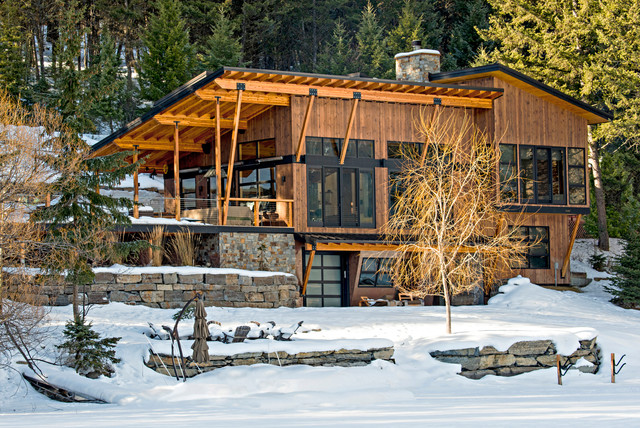 Mountain Lake Home rustikal-haeuser