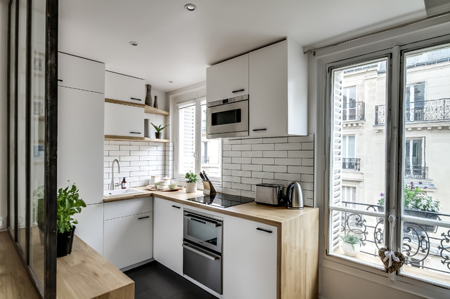 le charme parisien nordico-cocina