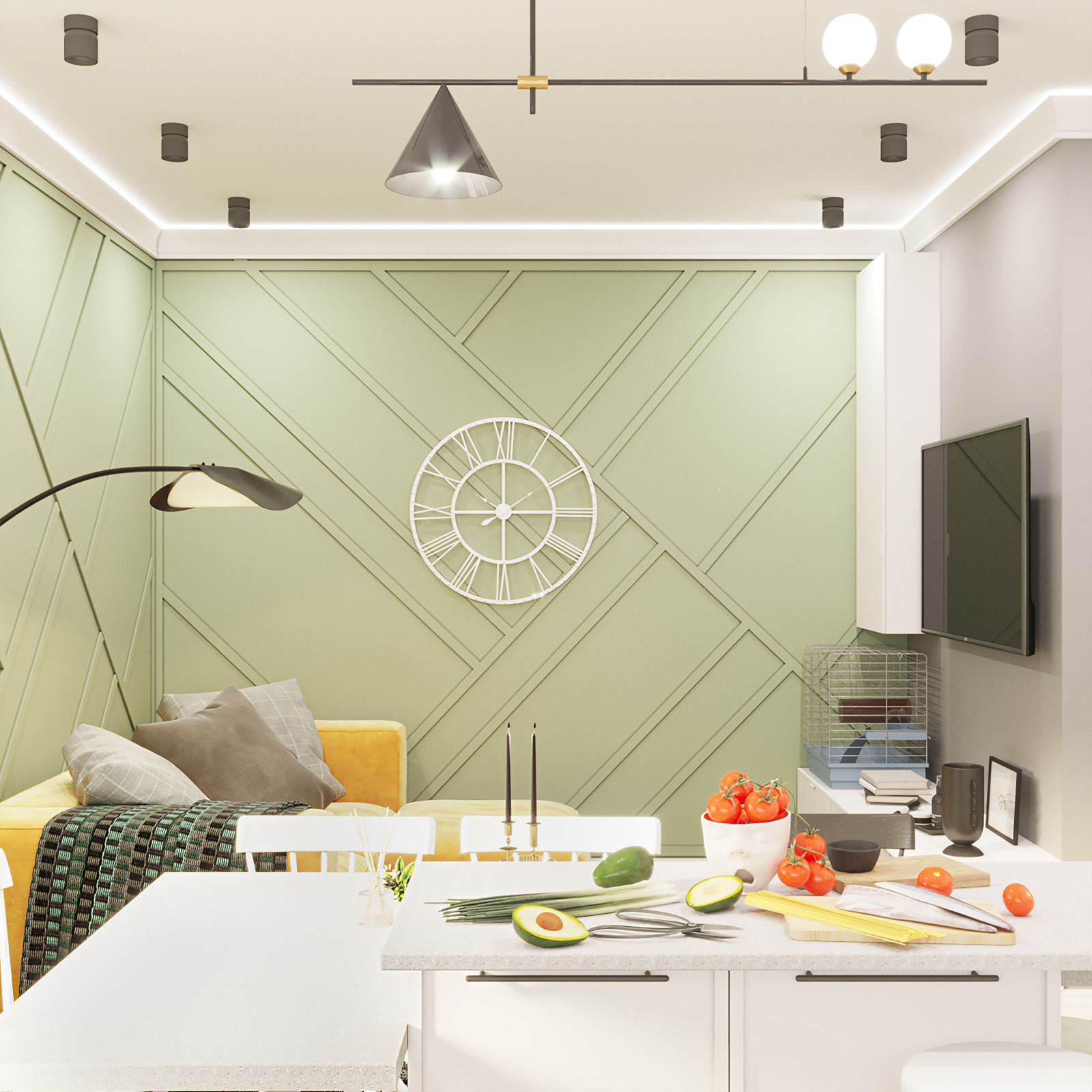 Дизайн-проект Истомина. S=86 м2