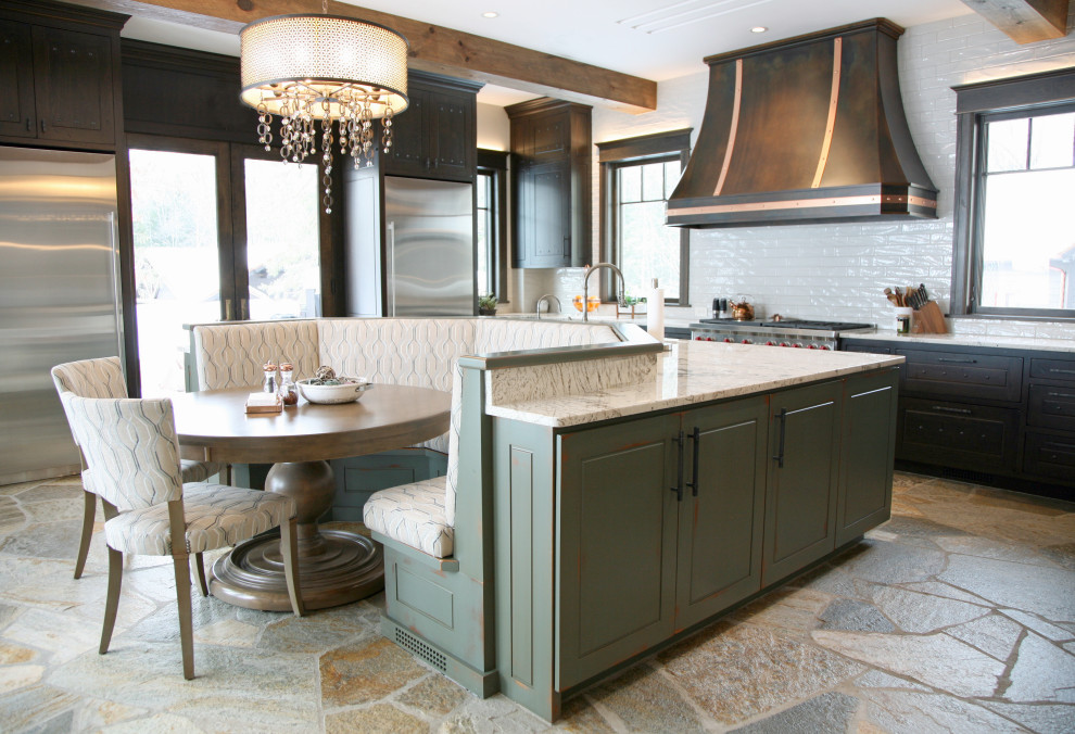 Inspiration for a transitional kitchen in Milwaukee.