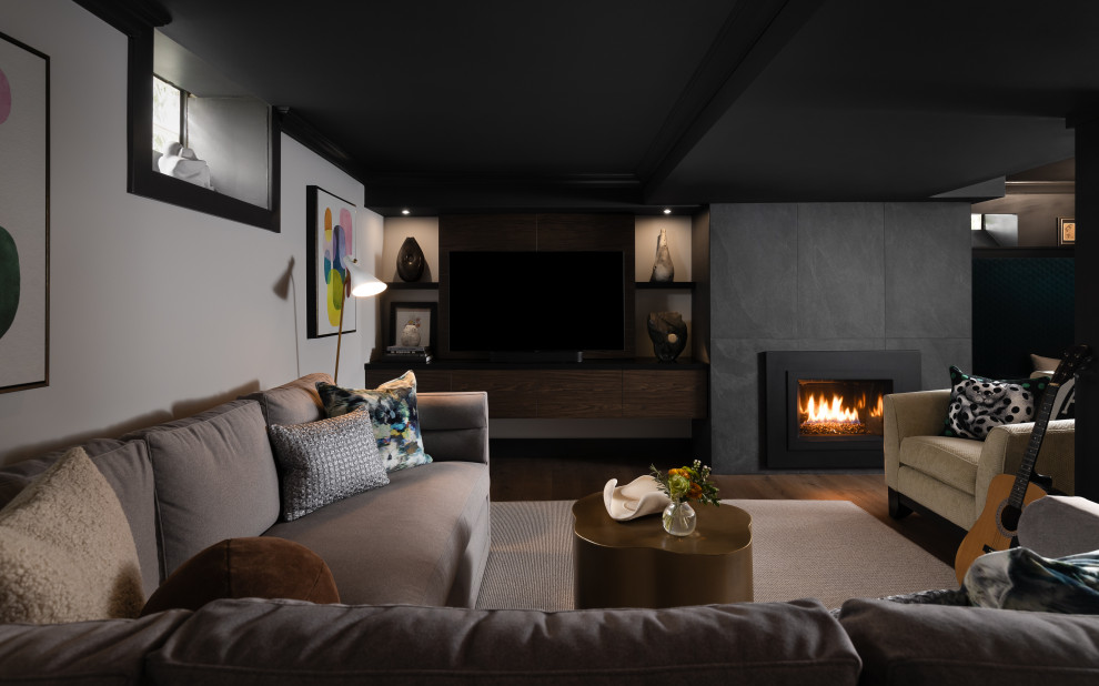 South Bham Mod - Contemporary - Basement - Detroit - by Margeaux ...