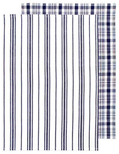 navy dish towels