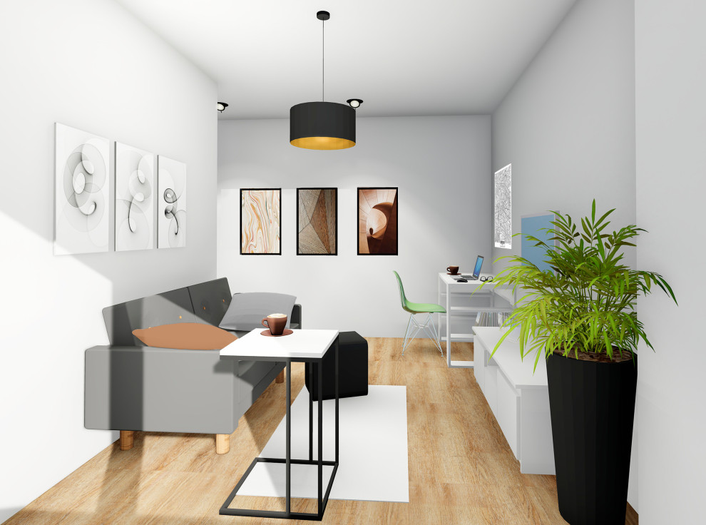 Квартира для семьи с двумя детьми в скандинавском стиле