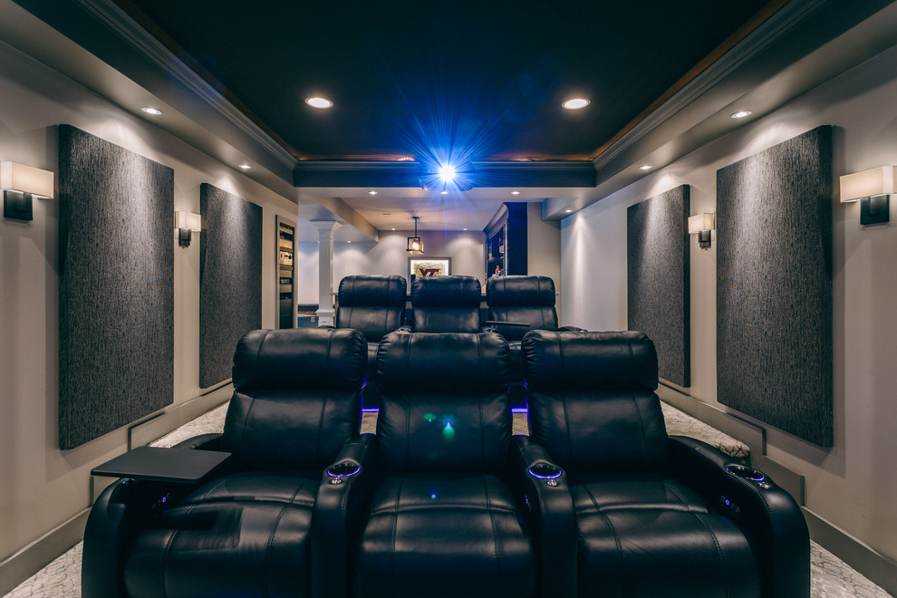 Lorton Media Room | Lorton, VA - Modern - Home Theater - DC Metro - by ...