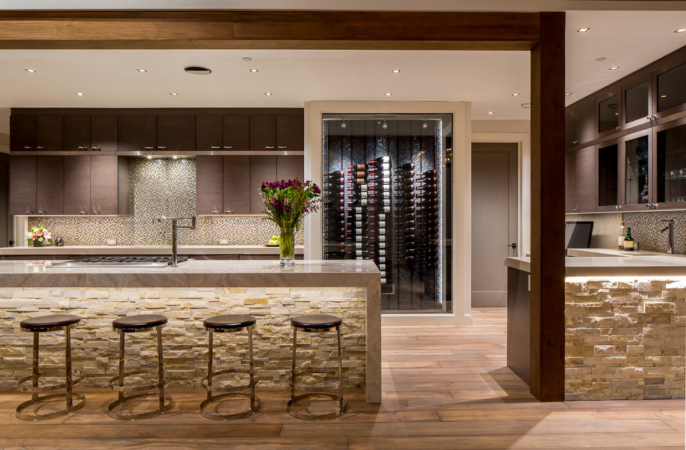 Example of a transitional kitchen design in Jackson