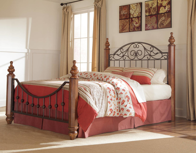 Wyatt Queen Post Bed traditional-bedroom