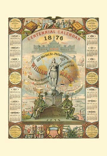William Mann 1876 Centennial Calendar, 20